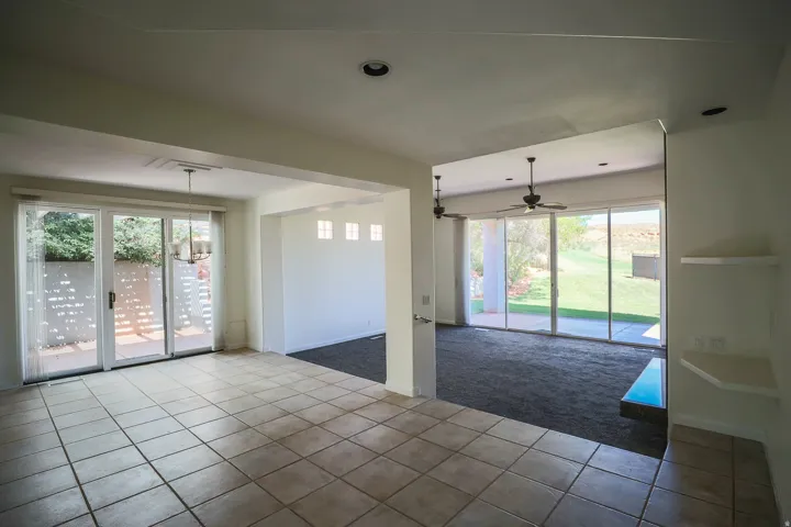 Dining area off kitchen with patio access (Pre-leasing photo)