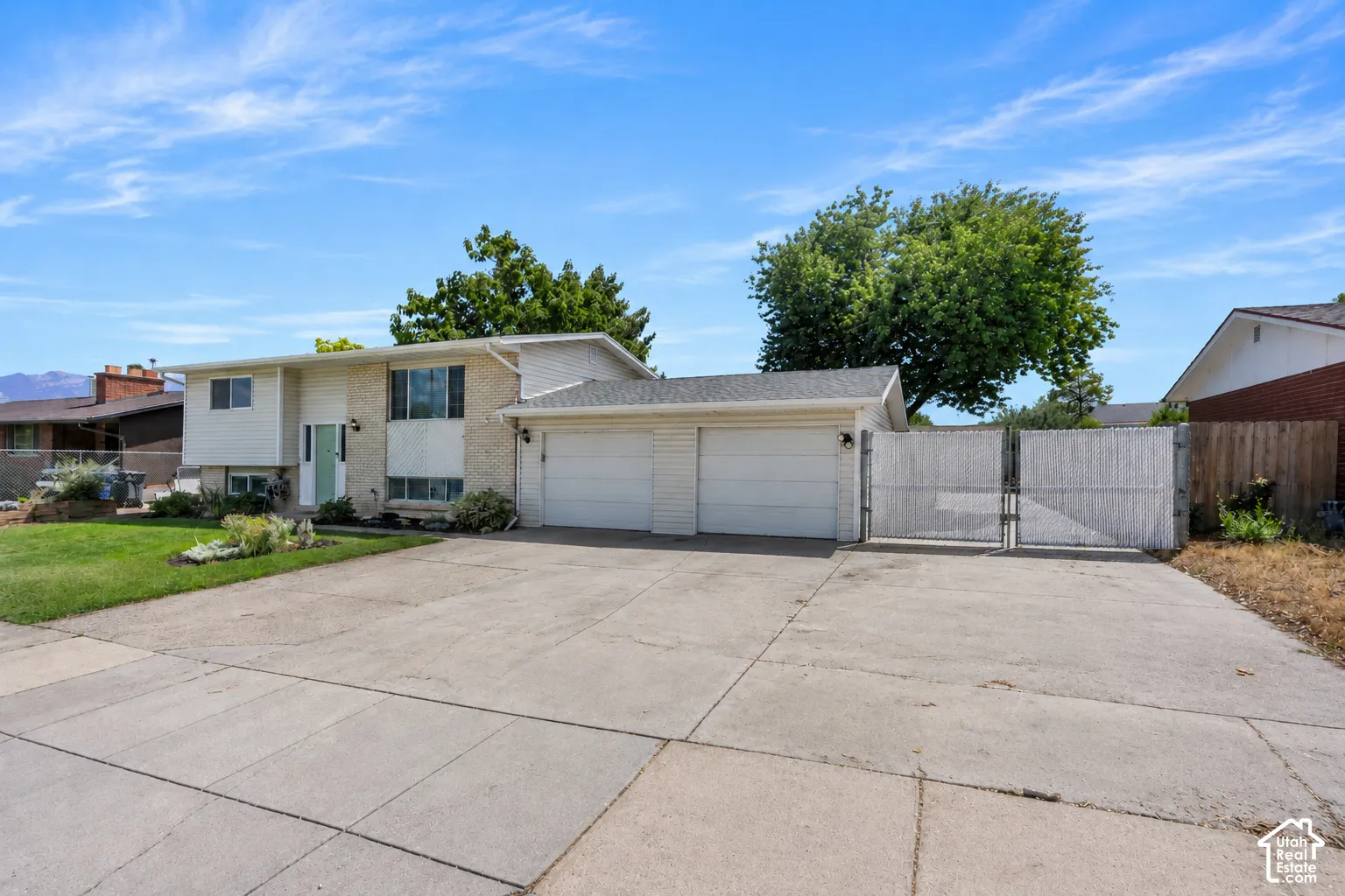 Extra-long, gated RV parking with room for an RV, boat, trailer or additional vehicles.