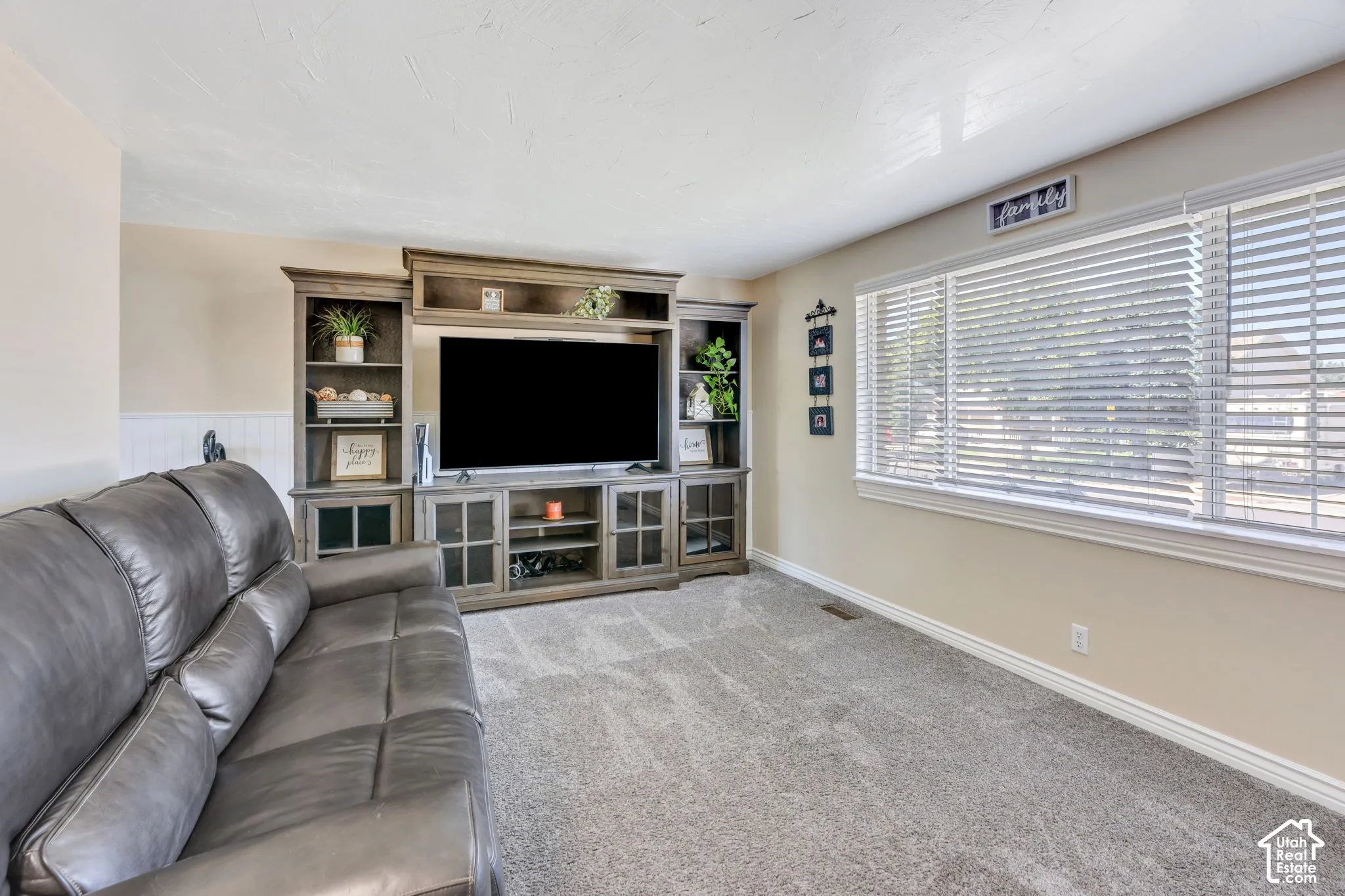 Bright and comfortable main-level living room with plenty of natural light.