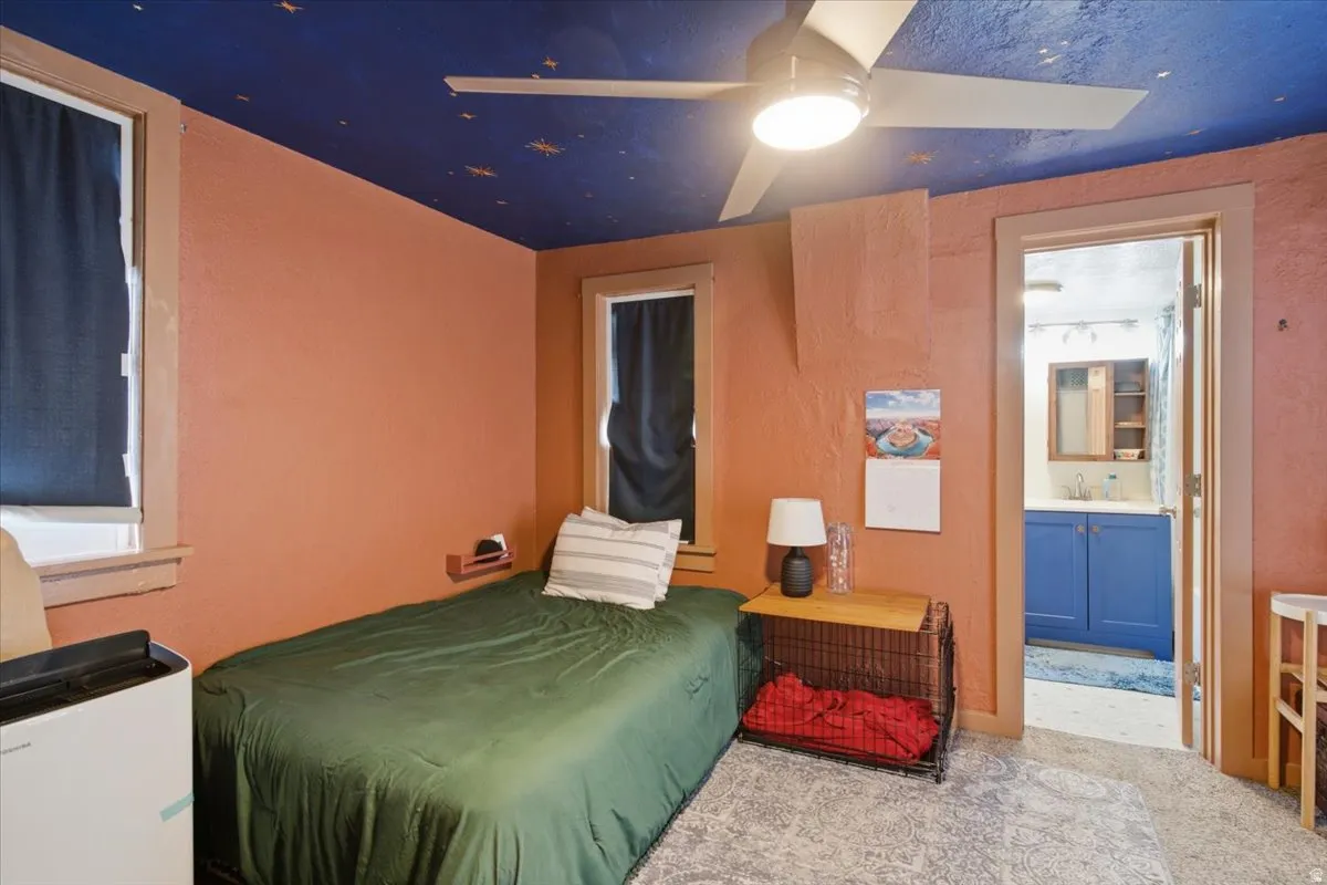Primary bedroom - big enough for a full or queen-size bed.
