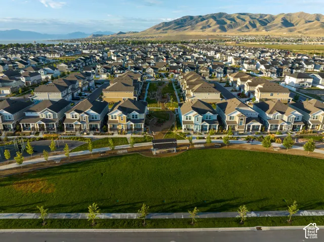 Expansive green space featuring a large lawn area, walking paths, and mature trees