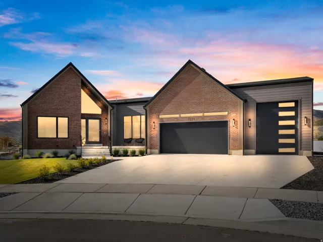 Brick and horizontal siding exterior