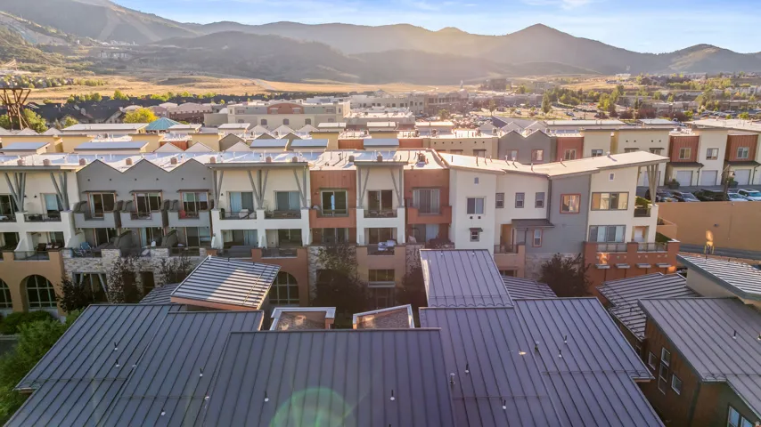 Multi-level residences featuring varied architectural styles and private balconies