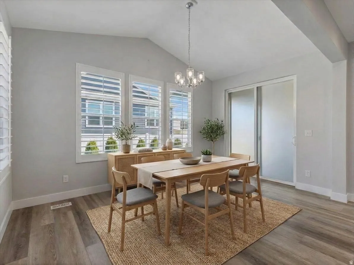 Virtually Staged Dining Room