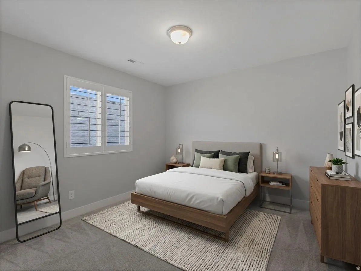 Virtually Staged Bedroom