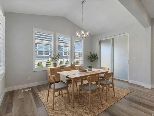 Virtually Staged Dining Room