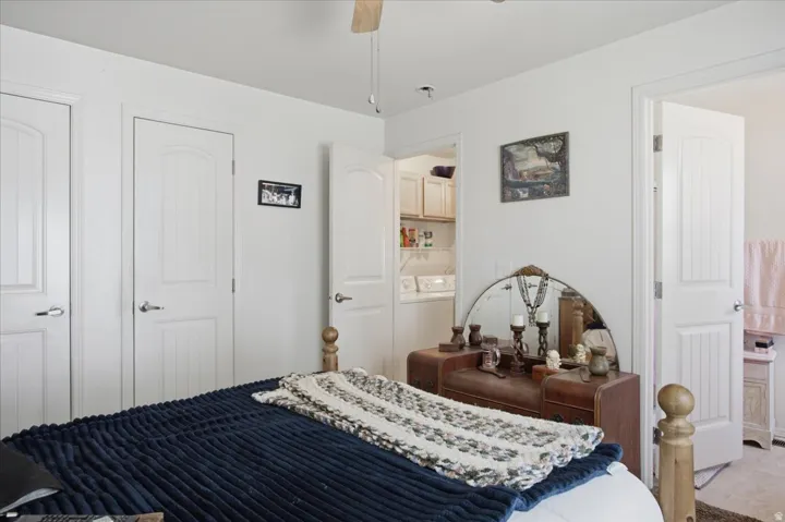White interior doors with panel detailing