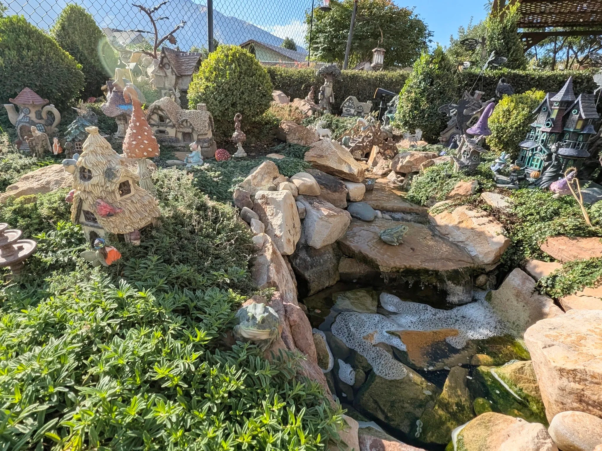 Home features several charming water features.