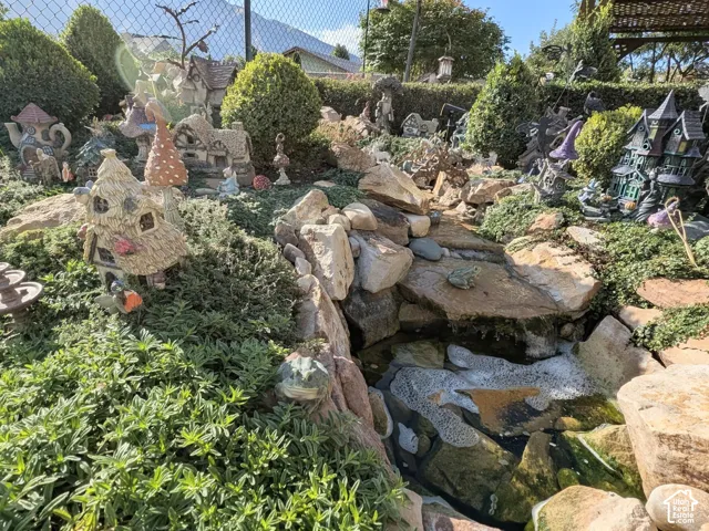 Home features several charming water features.