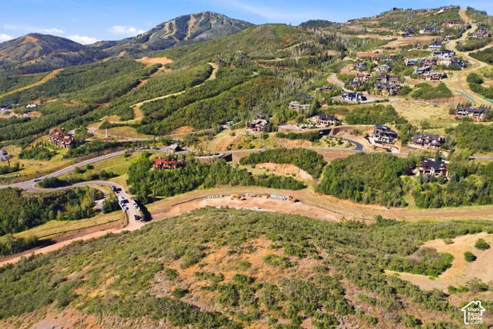 Mountainous terrain with established homes, paved roads, and extensive natural landscaping