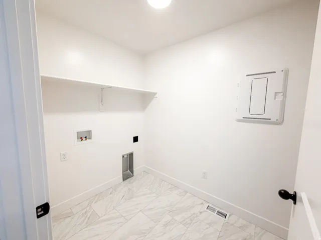 Laundry room on the same floor as the bedrooms