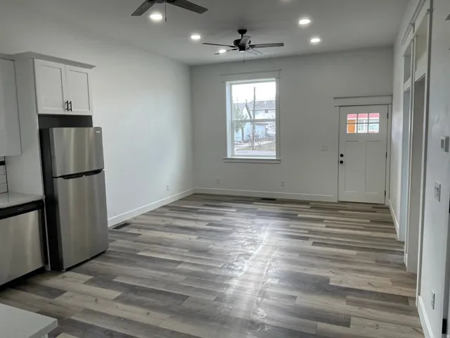 Unit A kitchen/living area