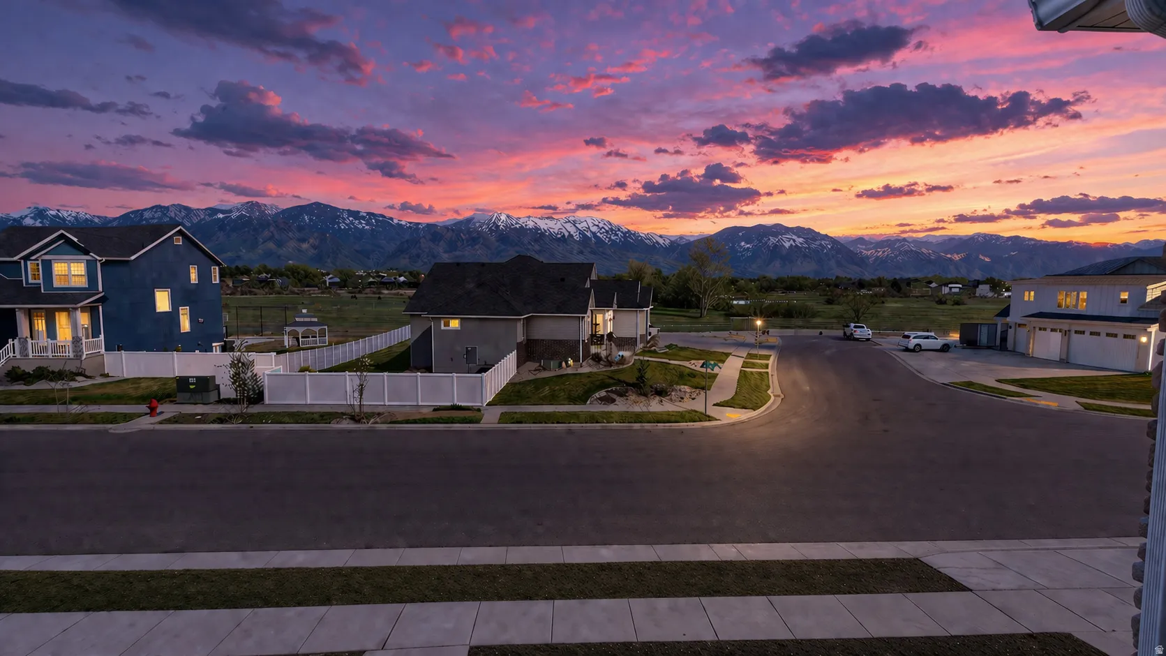 This is an Ai enhanced Photo. Mountain backdrop with snow-capped peaks