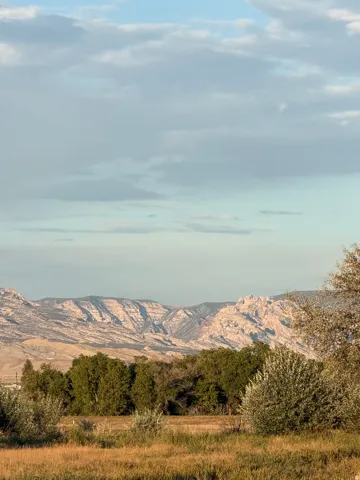 Expansive natural landscape with varied terrain