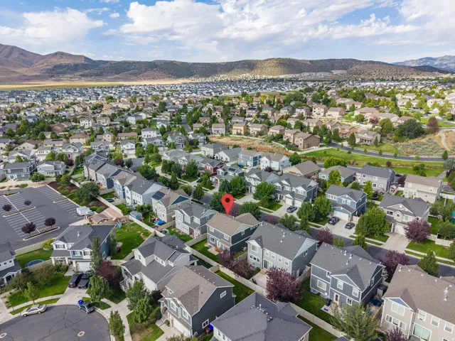 Expansive residential area featuring numerous detached homes with varying architectural styles