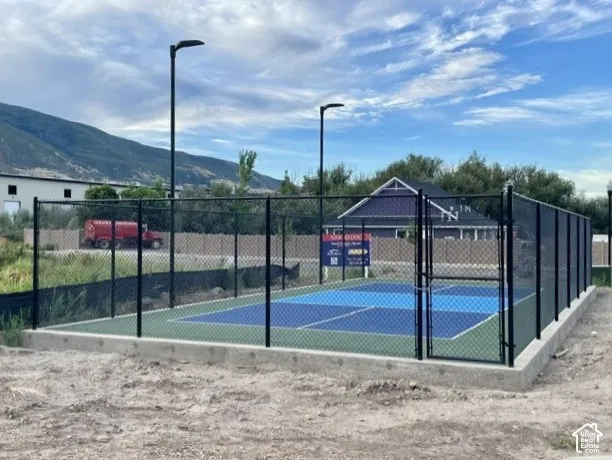 The pickle ball court at Hess Farms in beautiful Farmington, Utah.