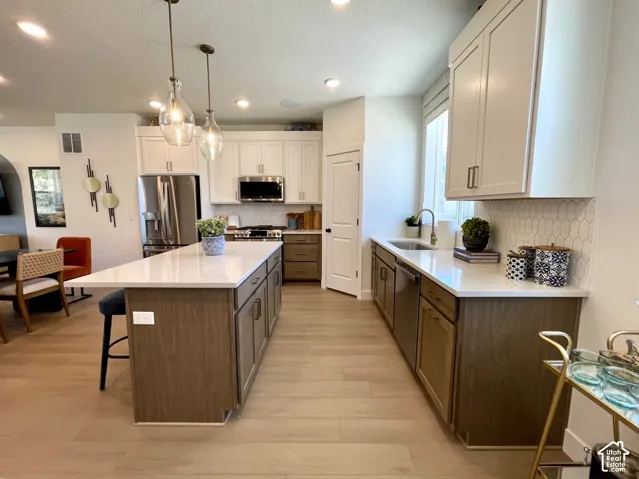 Model home photo of the same floor plan.