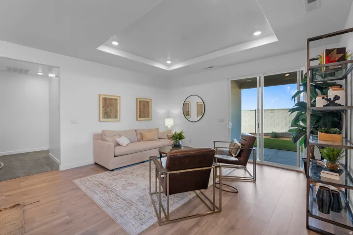 Recessed lighting in a tray ceiling