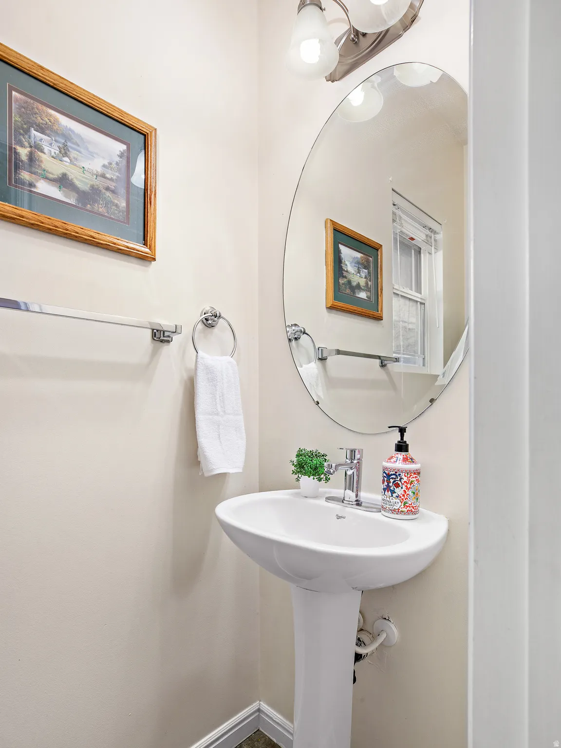 Main floor half bathroom