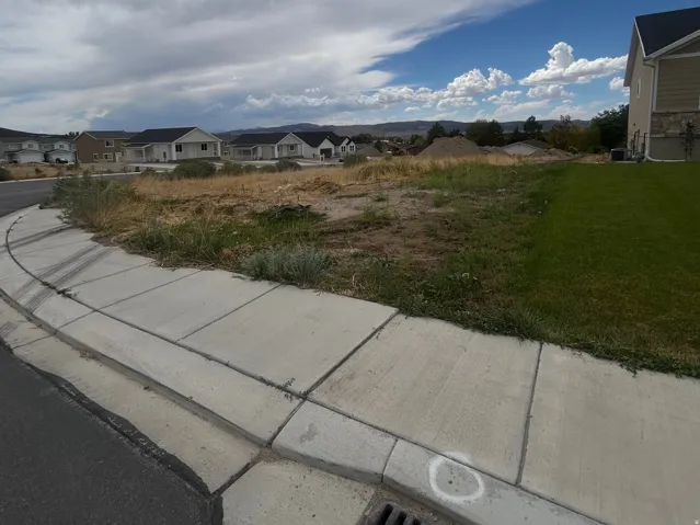 Showing front lot line