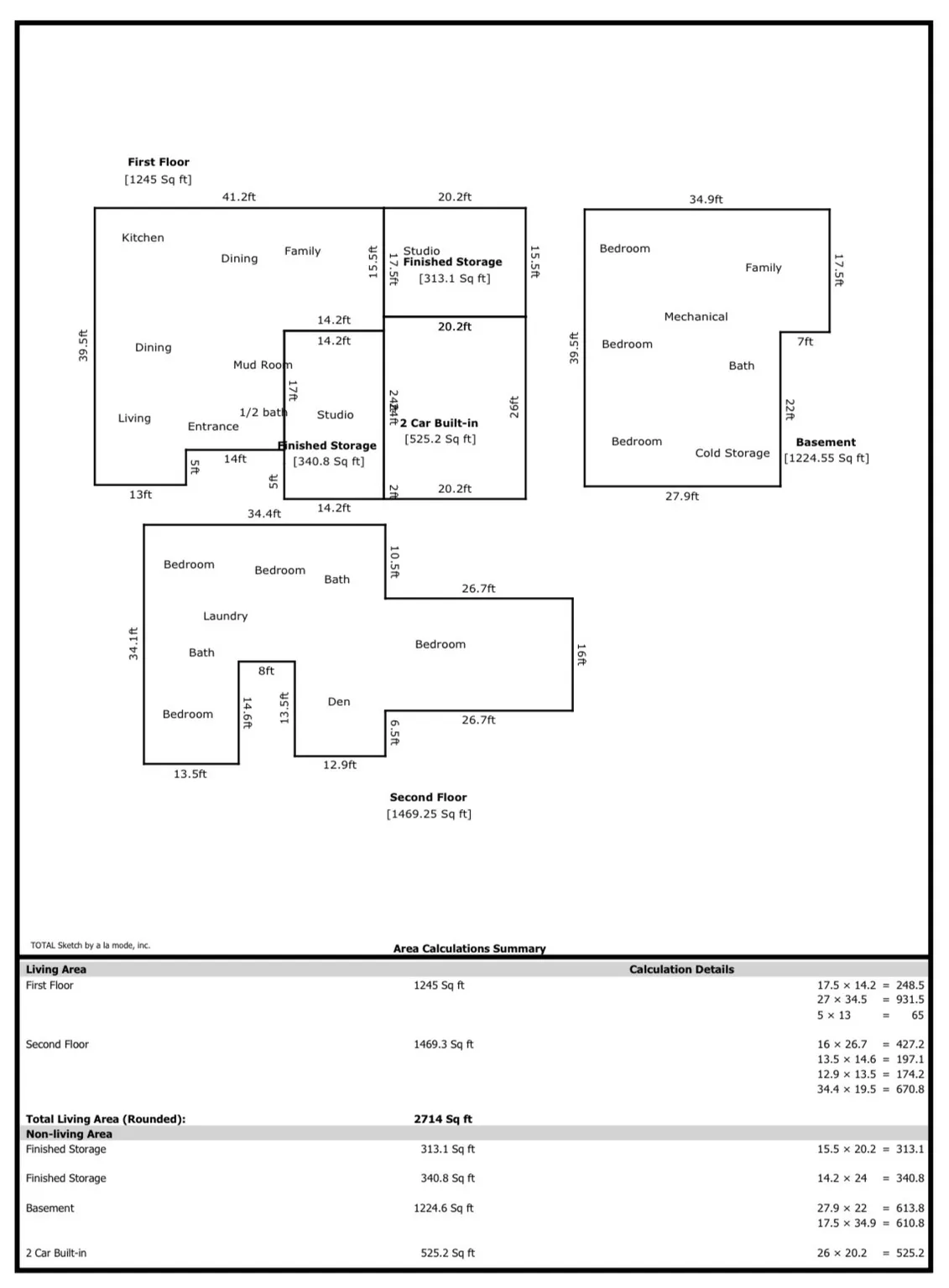 Floor plan taken from the appraisal done Feb. 27, 2026.