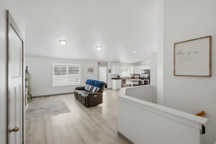 Light wood-finish flooring