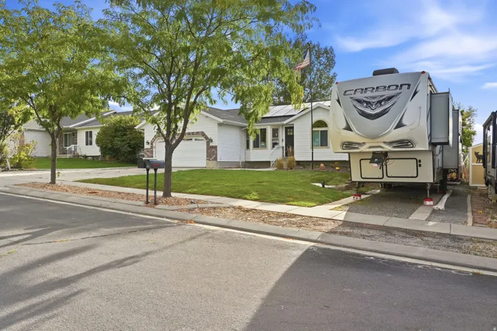 Single-story residence with a two-car garage