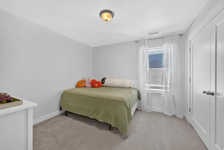 White interior doors with satin nickel hardware