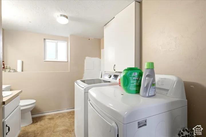 laundry and 3/4 bath- lower level.  Shower is on order and will be installed in following weeks