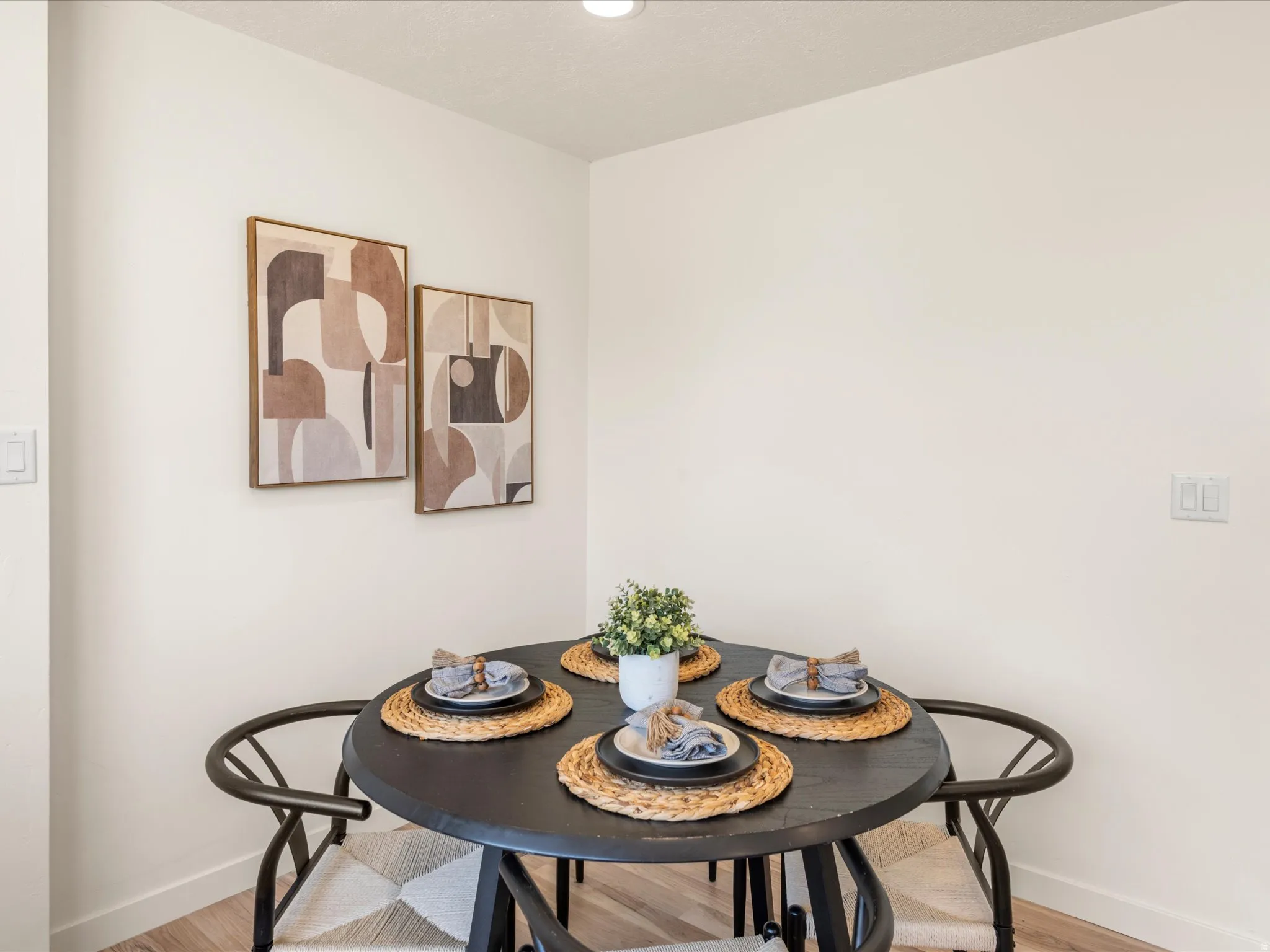 Light wood-finish flooring
