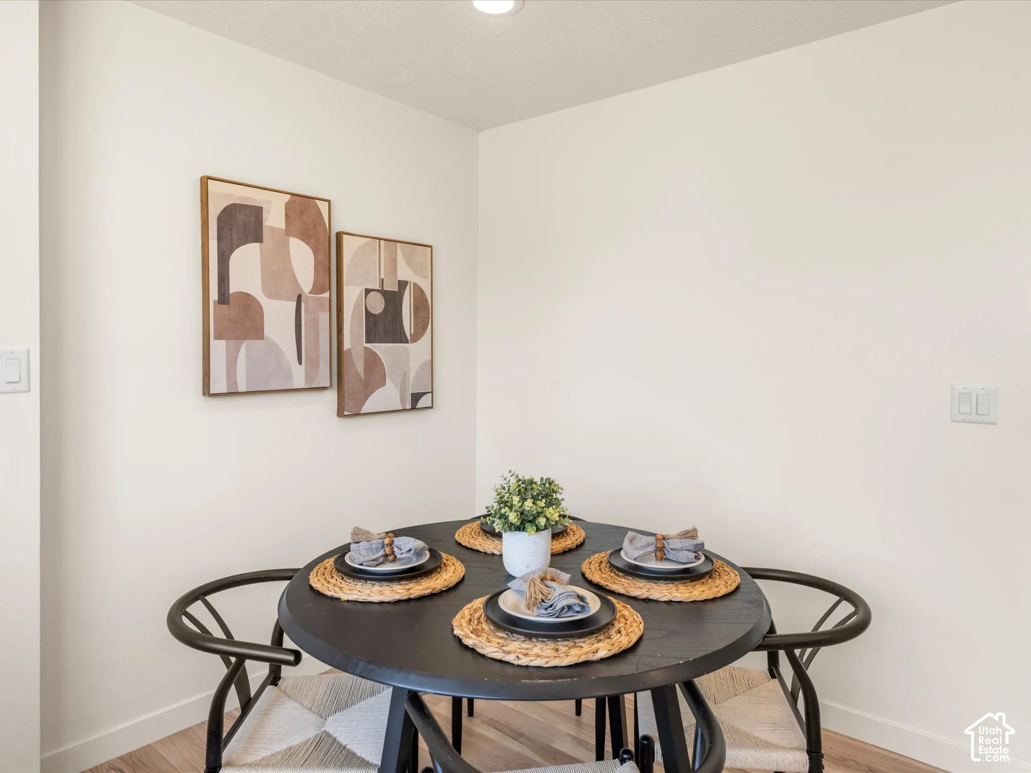Light wood-finish flooring