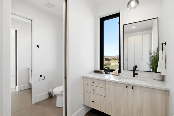 Jack and Jill bathroom for bedrooms 2 and 3 upper level
