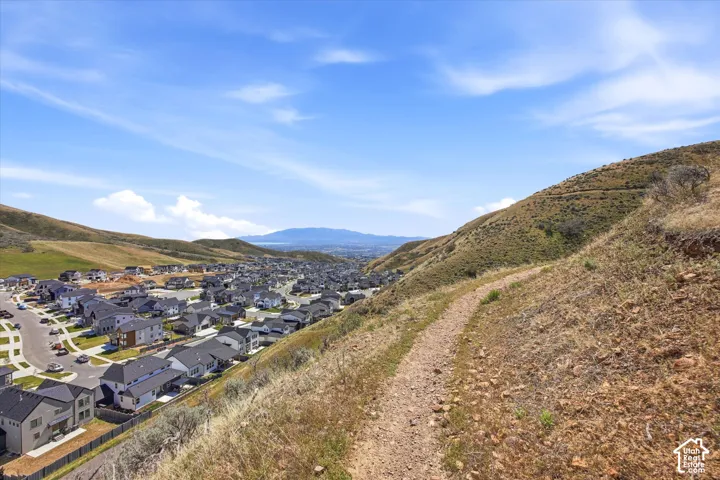 Hiking trails above the community
