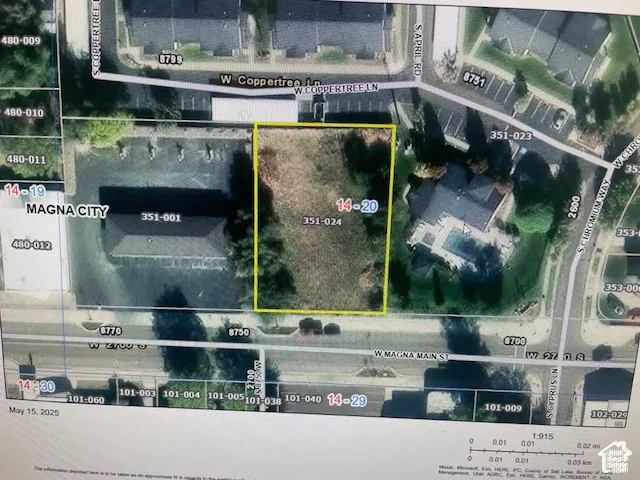 Plat Map, Parcel 351-024. Displaying the geographic layout and parcel identification for the property