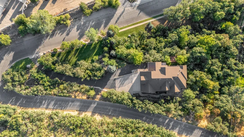 Aerial of property. A true corner lot.