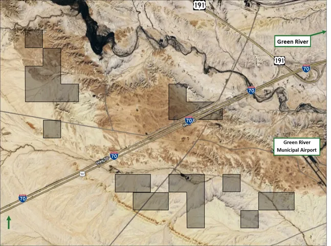 Boundary Map. Depicting the geographic location of the property, showing surrounding highways and features
