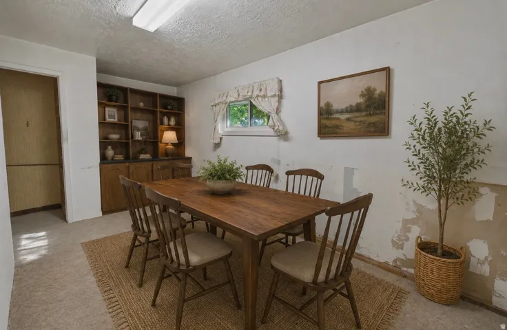 Virtually Staged Dining Room