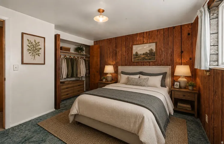 Virtually Staged Bedroom.
