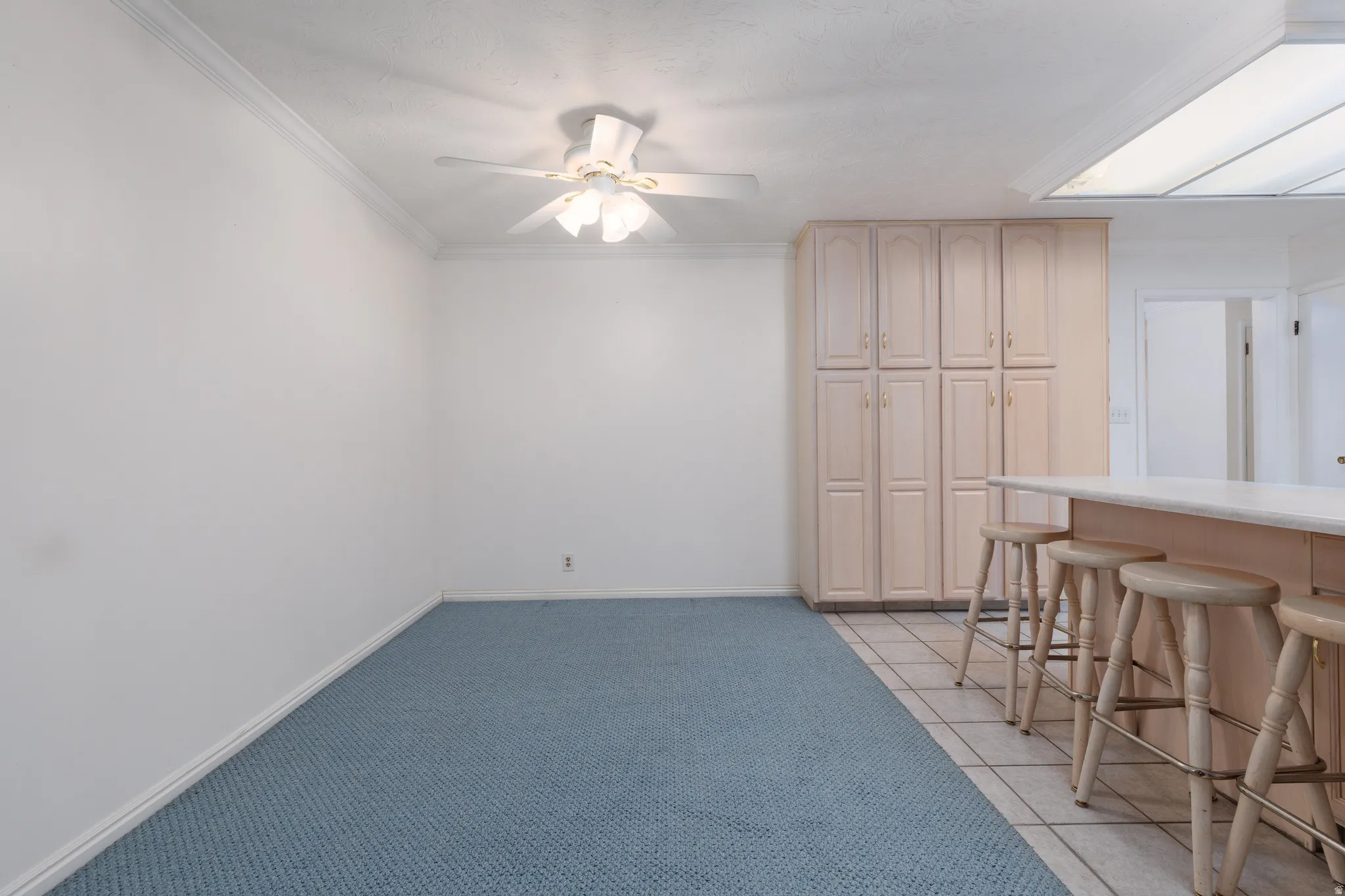 Built-in cabinetry with extensive storage