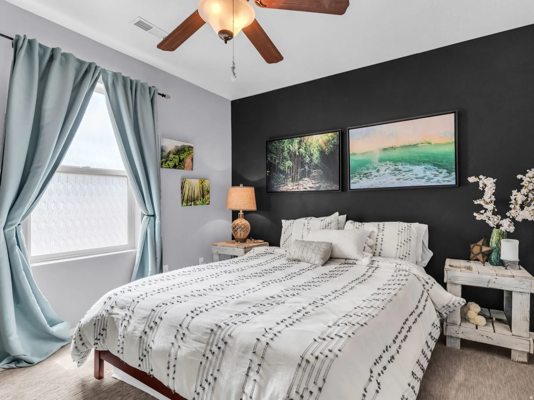 Bedroom #2 with accent wall