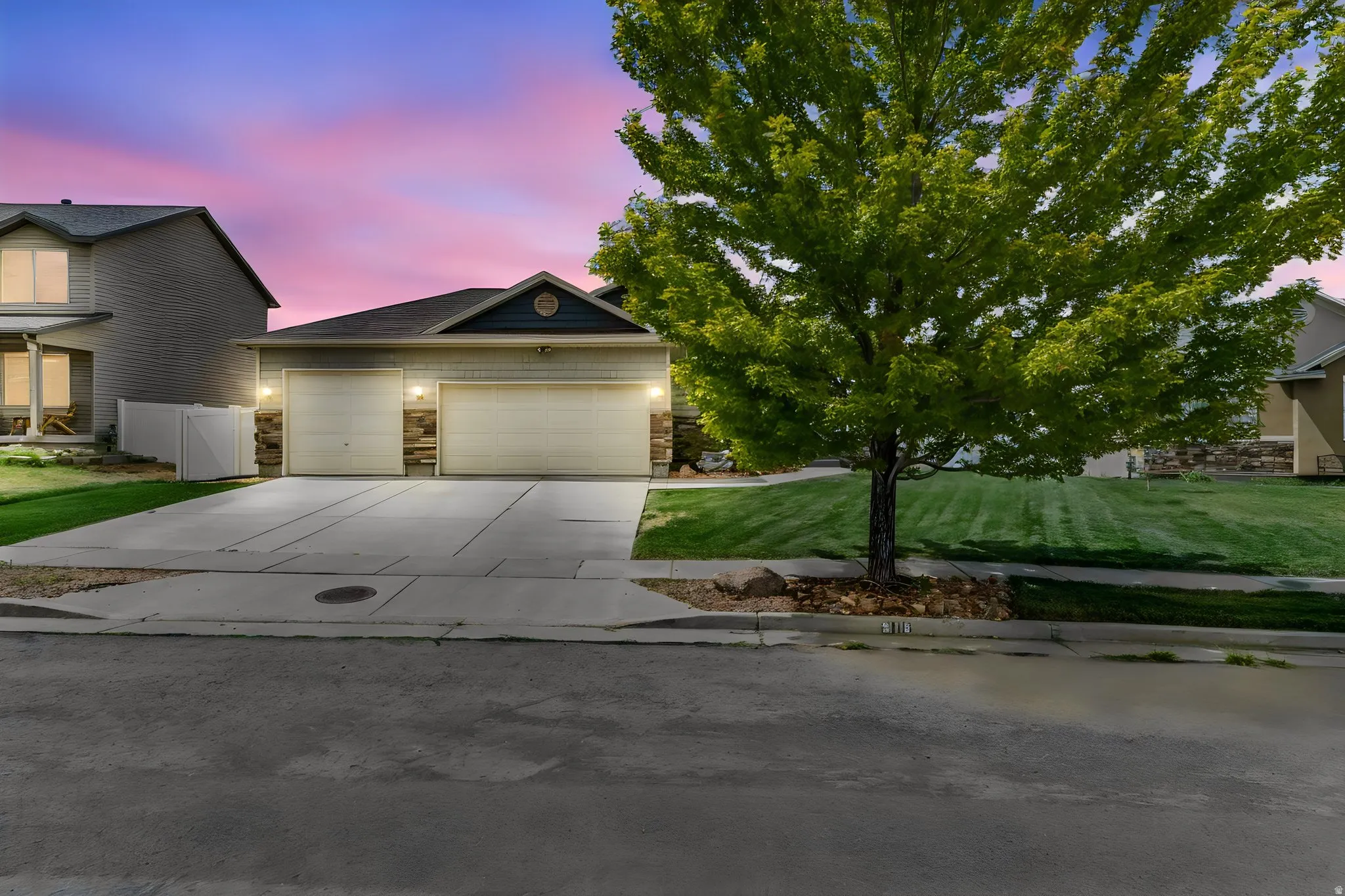 Take a twilight walk on the paved walking paths around the community