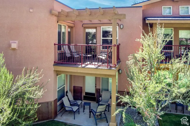 Exterior with a balcony