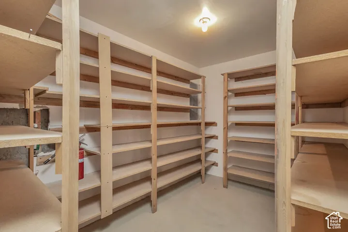 Integrated shelving system with multiple tiers and exposed wood construction