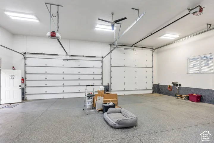 One of the home's most distinctive features, offering possibilities rarely found in a residential property.  Sizable garage doors to store a boat or RV.