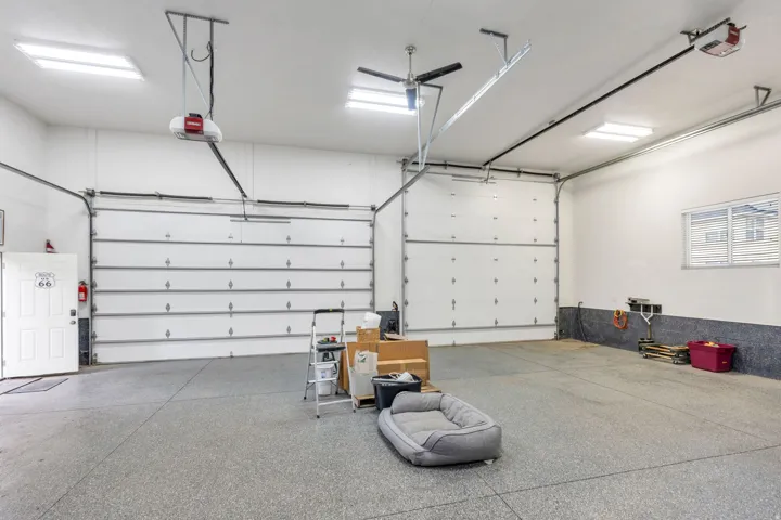 One of the home's most distinctive features, offering possibilities rarely found in a residential property.  Sizable garage doors to store a boat or RV.