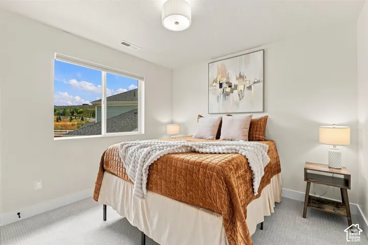 Light and bright bedroom.  Beautiful views!