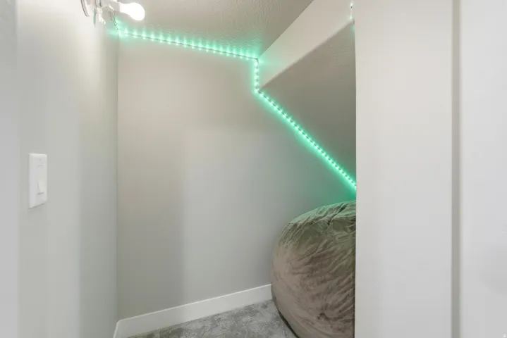 Under the stairs