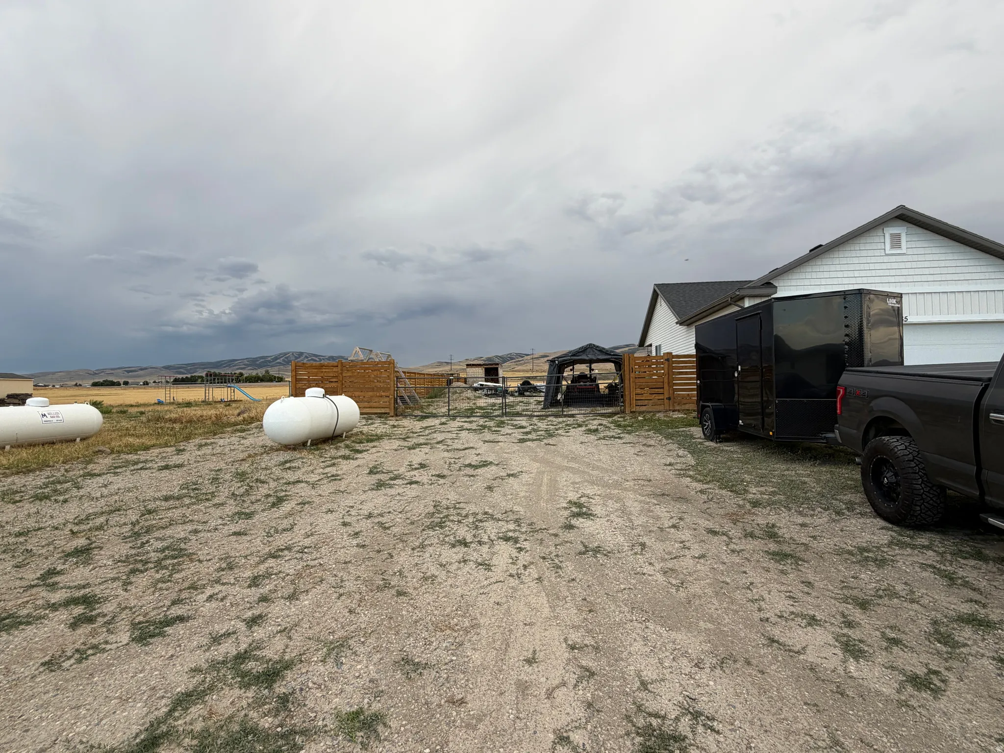 Lots of parking on side of home with great potential.