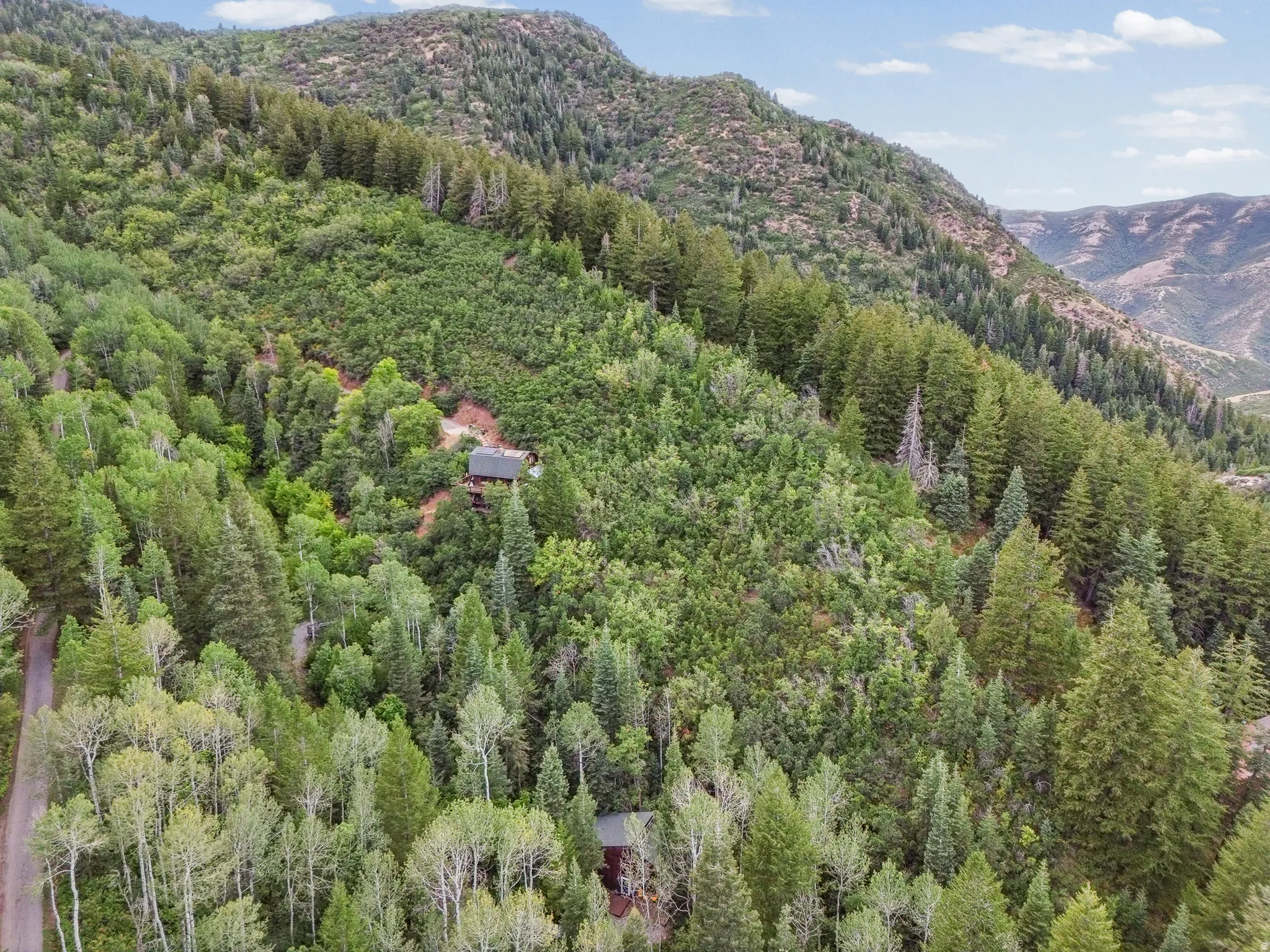 Aerial view of property