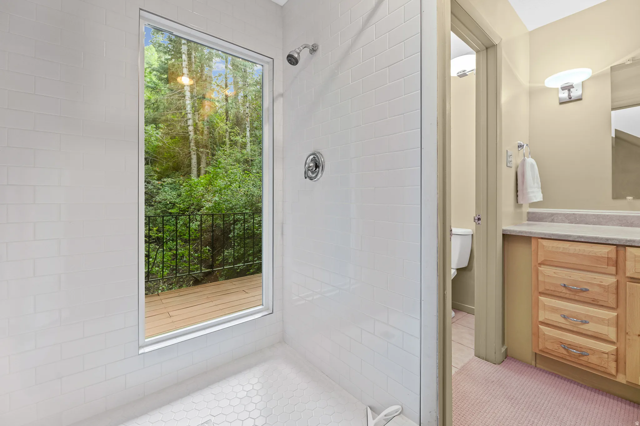 Brand new walk in shower